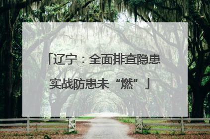 辽宁：全面排查隐患 实战防患未“燃”